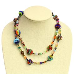Beaded-Ball Necklace