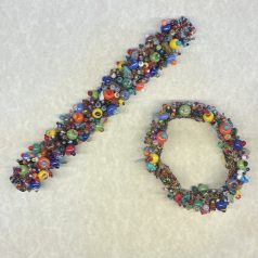 Fuzzy Multi Color with Beads Bracelet