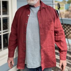 Dash Hemp Button-up- Red