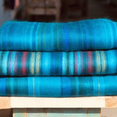 Alpaca Blanket- Blue Queen