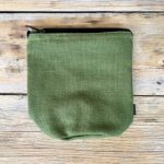Hemp Simple Zip Top Purse