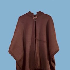 Alpaca and Wool Capes- Brown
