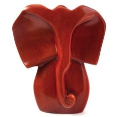 Soapstone Elephant Bust- 5” Medium