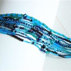 Ten Strand Beaded Bracelet- Blue and Black