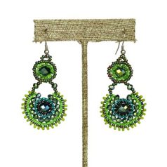 Elegant Green Earrings