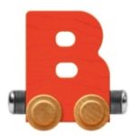 Wooden Letter Train- B