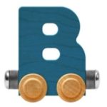 Wooden Letter Train- B