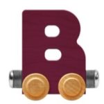 Wooden Letter Train- B