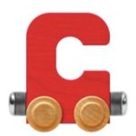 Wooden Letter Train- C