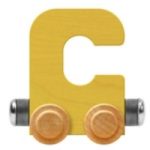 Wooden Letter Train- C