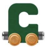 Wooden Letter Train- C