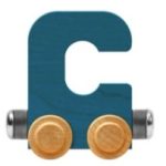 Wooden Letter Train- C