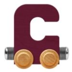 Wooden Letter Train- C