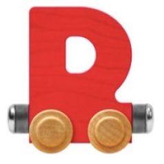 Wooden Letter Train- D