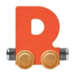 Wooden Letter Train- D