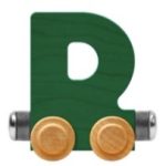Wooden Letter Train- D