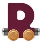 Wooden Letter Train- D