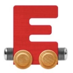Wooden Letter Train- E