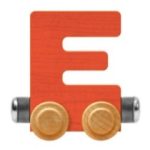Wooden Letter Train- E