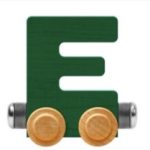 Wooden Letter Train- E