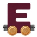 Wooden Letter Train- E