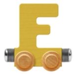 Wooden Letter Train- F