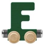 Wooden Letter Train- F