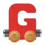 Wooden Letter Train- G