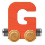 Wooden Letter Train- G