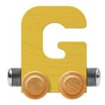 Wooden Letter Train- G
