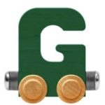 Wooden Letter Train- G