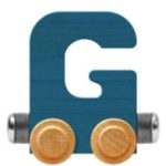 Wooden Letter Train- G