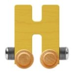 Wooden Letter Train- H