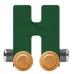 Wooden Letter Train- H