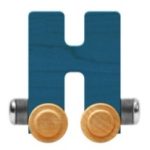 Wooden Letter Train- H