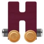 Wooden Letter Train- H