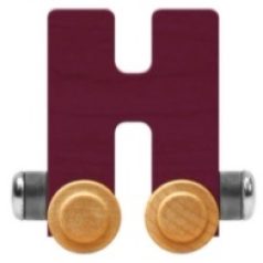 Wooden Letter Train- H