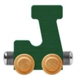 Wooden Letter Train- J