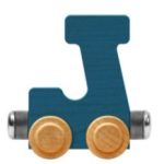 Wooden Letter Train- J