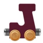 Wooden Letter Train- J