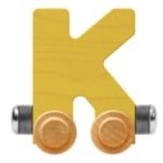 Wooden Letter Train- K