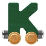 Wooden Letter Train- K