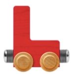 Wooden Letter Train- L