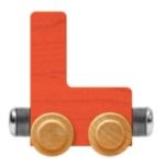 Wooden Letter Train- L
