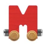 Wooden Letter Train- M