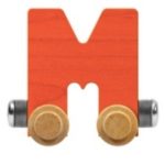 Wooden Letter Train- M