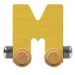 Wooden Letter Train- M