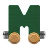 Wooden Letter Train- M