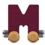 Wooden Letter Train- M
