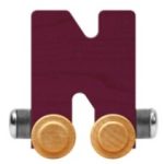 Wooden Letter Train- N